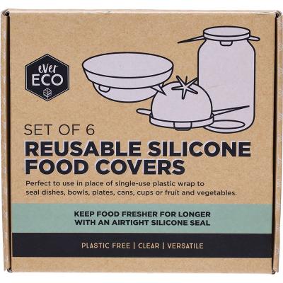 Reusable Silicone Food Covers 6pk