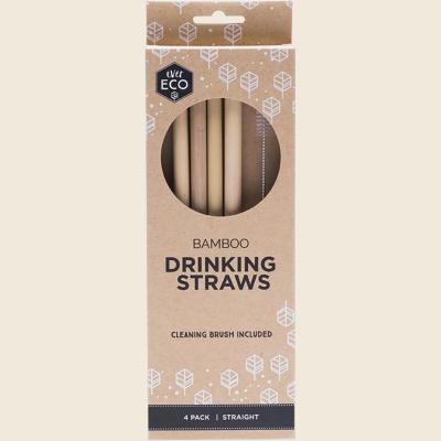 Bamboo Straws Straight 4pk Bamboo Straws Straight 4pk