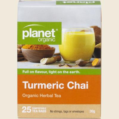 Turmeric Chai Herbal Tea Bags 25pk