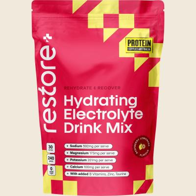 Restore Electrolyte Drink Mix Raspberry Lemonade 240g