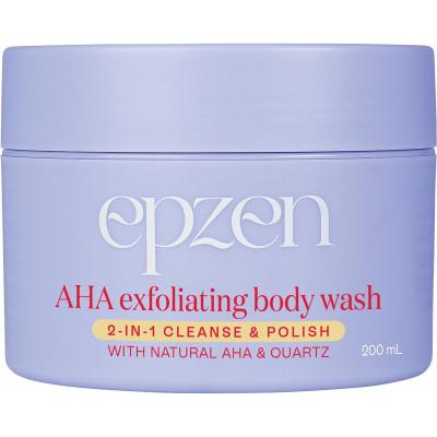 AHA Exfoliating Body Wash 2-in-1 Cleanse & Polish 200ml