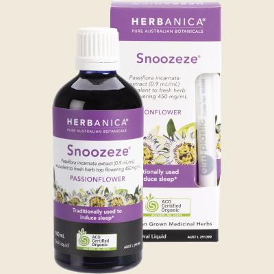 Herbanica Herbal Tincture Snoozeze Passionflower 100ml Herbanica Herbal Tincture Snoozeze Passionflower 100ml