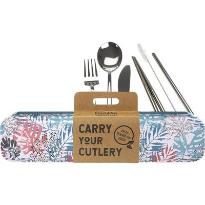 Palm Frond Stainless Steel Cutlery Set