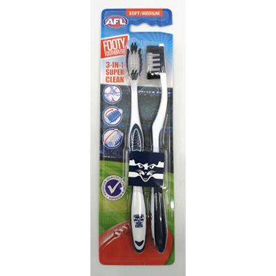 Afl Toothbrush Geelong 2 Pack