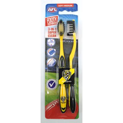 Afl Toothbrush Richmond 2 Pack