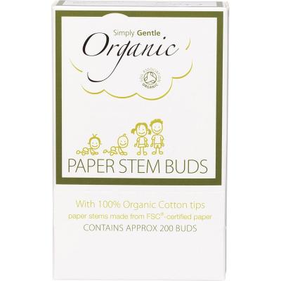 Paper Stem Buds 100% Organic Cotton Tips 200pk