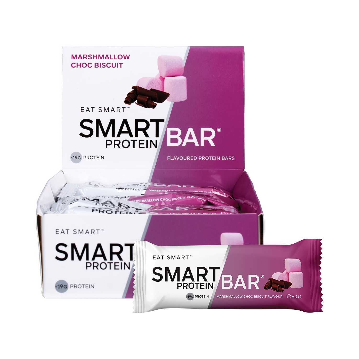 Marshmallow Choc Biscuit Flavour Protein Bar 12x60g