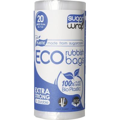 Eco Rubbish Bags Made from Sugarcane Large 35L 20pk