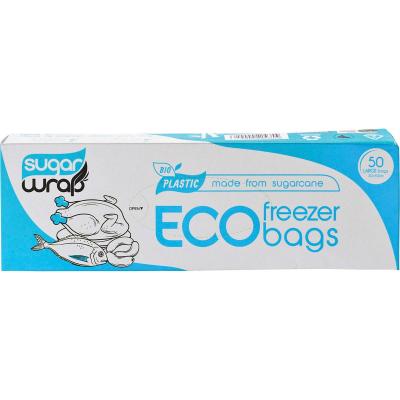 Eco Freezer Bags Made from Sugarcane Large 50pk