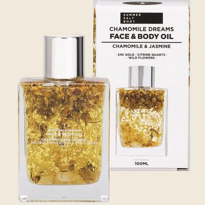 Face & Body Oil 24K Gold Chamomile Citrine Quartz 100ml Face & Body Oil 24K Gold Chamomile Citrine Quartz 100ml