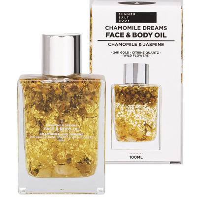 Face & Body Oil 24K Gold Chamomile Citrine Quartz 100ml