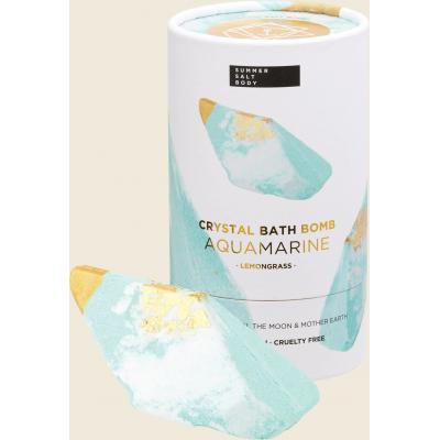 Crystal Bath Bomb Aquamarine Lemongrass 110g