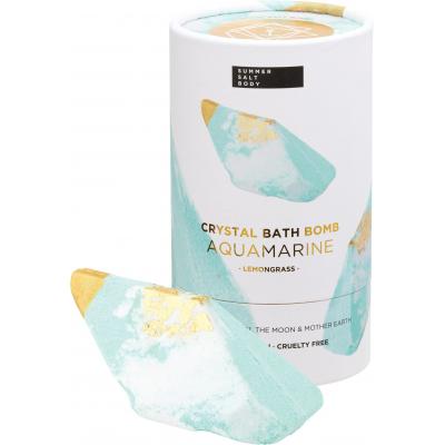 Crystal Bath Bomb Aquamarine Lemongrass 110g