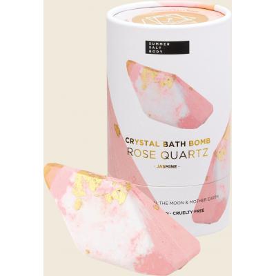 Crystal Bath Bomb Rose Quartz Jasmine 110g