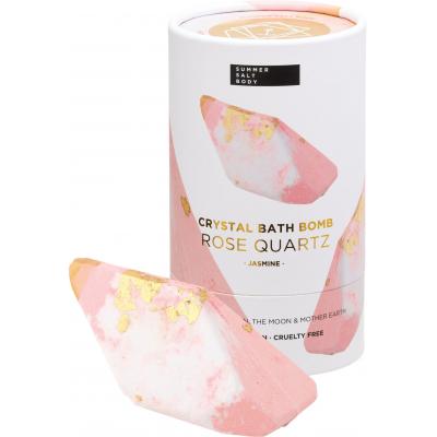 Crystal Bath Bomb Rose Quartz Jasmine 110g