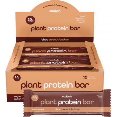 Plant Protein Bar Choc Peanut Butter 12x60g