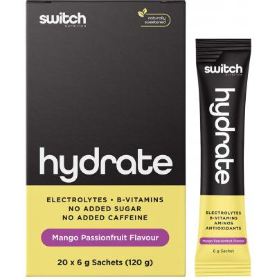 Hydrate Electrolytes No Added Sugar Mango Passionfruit 20x6g