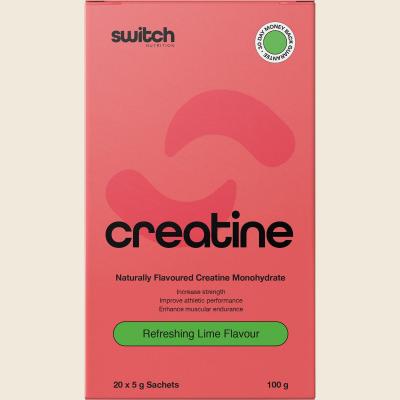Creatine Monohydrate Sachets Refreshing Lime 20x5g