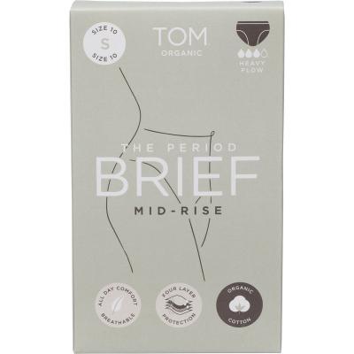 The Period Brief Mid Rise Black Small x8