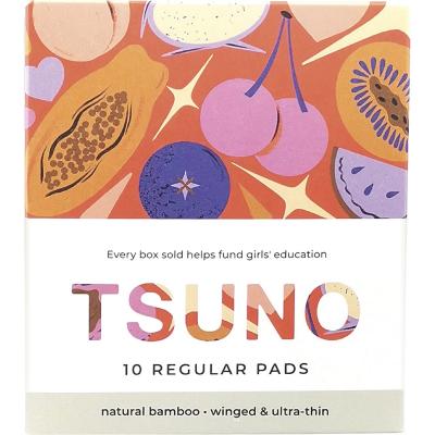 Natural Bamboo Pads Regular Winged & Ultra Thin 10pk