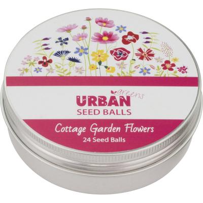 Seed Balls Cottage Flowers 24 per Tin