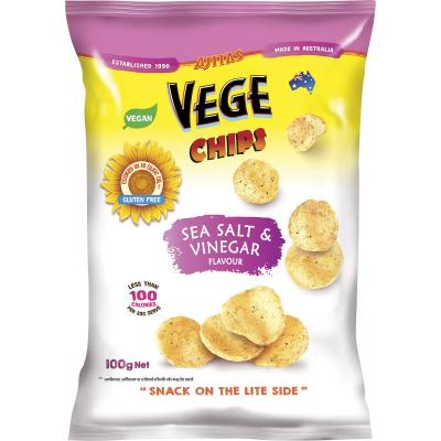 Vege Chips Sea Salt & Vinegar 6x100g