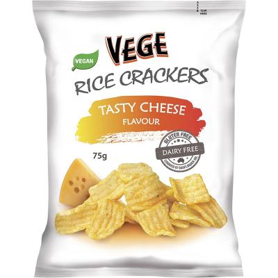 Vege Rice Crackers Tasty Cheese 5x75g