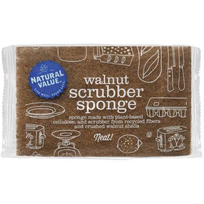 Walnut Scrubber Sponge