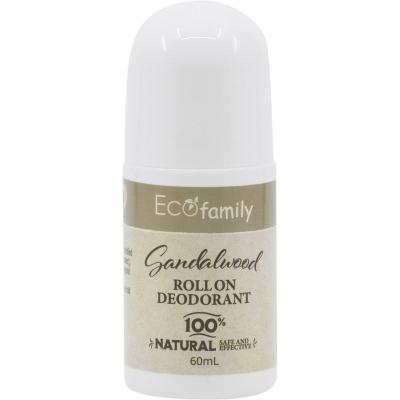 Roll-On Deodorant Eco Family Sandalwood Aluminium Free 60ml