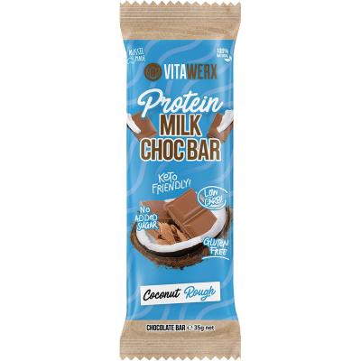 Protein Milk Chocolate Bar Coconut Rough 12x35g