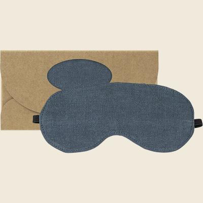 Eye Mask Luxe Linen Slate