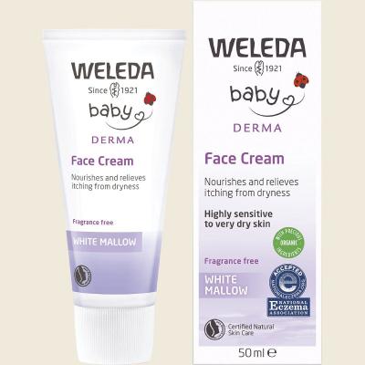 Baby Derma Face Cream White Mallow Fragrance Free 50ml