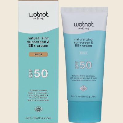 Natural Zinc Sunscreen & BB+ Cream SPF 50 Beige 50g
