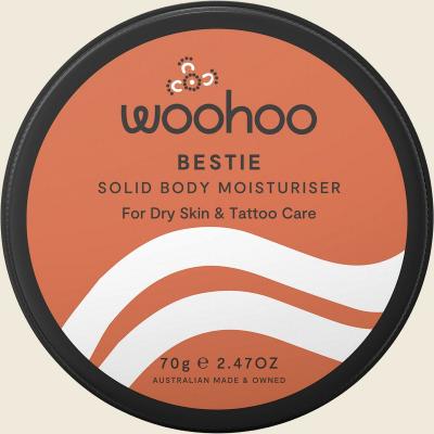 Bestie Solid Body Moisturiser Tin Dry Skin & Tattoo Care 70g