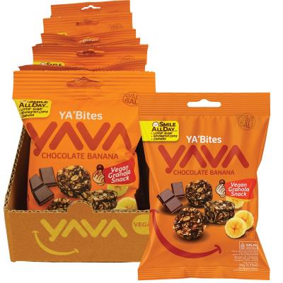 YA'Bites Granola Snack Chocolate Banana 8x35g