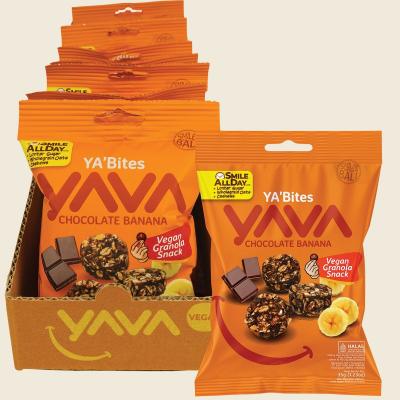 YA'Bites Granola Snack Chocolate Banana 8x35g