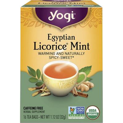 Herbal Tea Bags Egyptian Licorice Mint 16pk