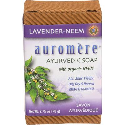 Auromere Neem Soap - Ayurvedic Lavender-Neem 78g