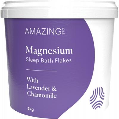 Amazing Oils Magnesium Sleep Bath Flakes With Lavender & Chamomile 2kg
