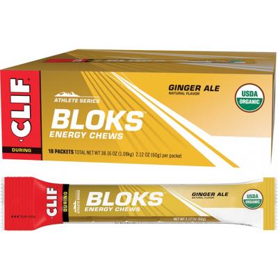 Clif Bloks Energy Chews Ginger Ale 18x60g