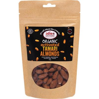 2die4 Live Foods Organic Activated Tamari Almonds 120g