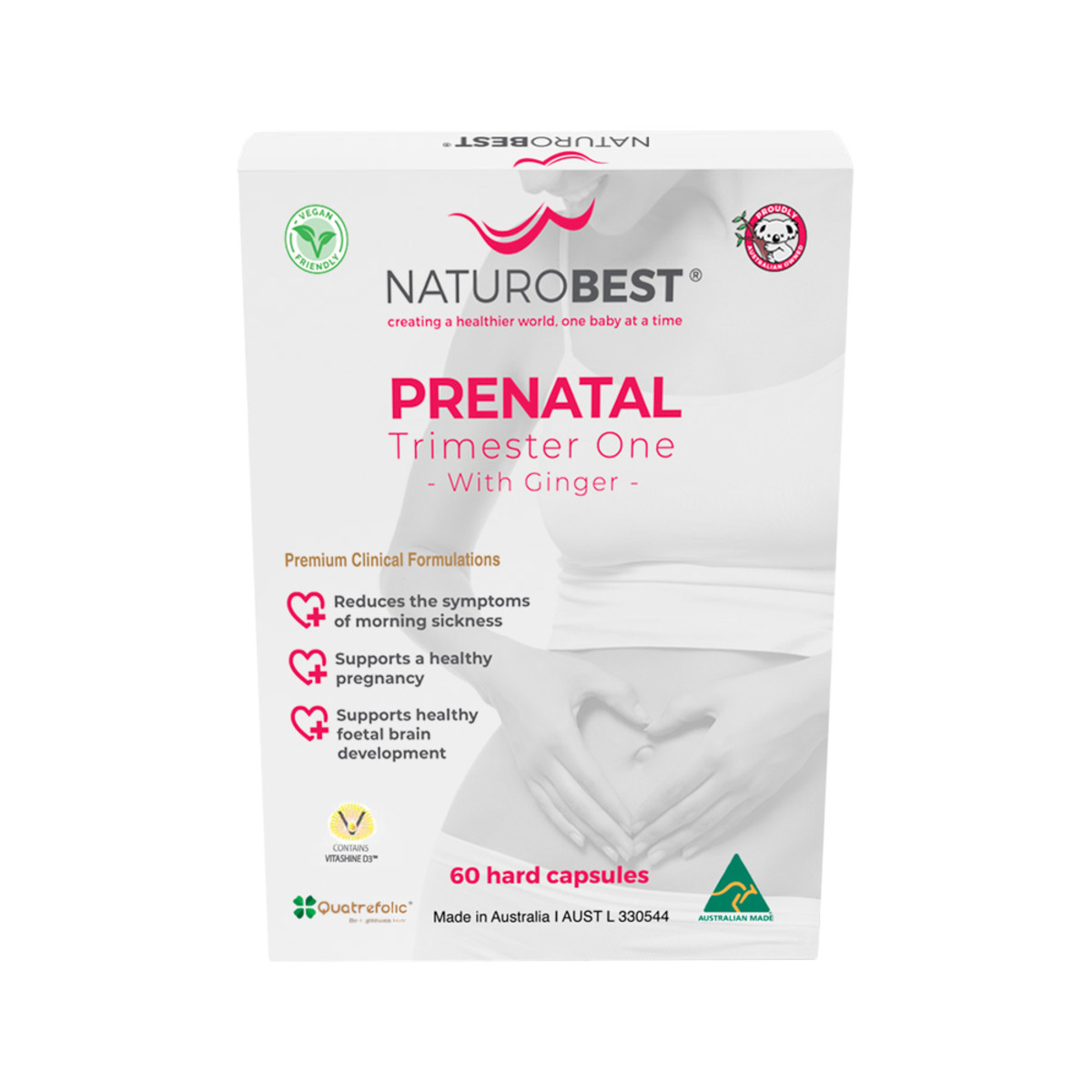 NaturoBest Prenatal Trimester One with Ginger 60c