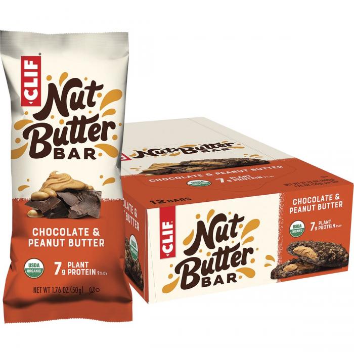 Nut Butter Bar Chocolate & Peanut Butter 12x50g - Click Image to Close