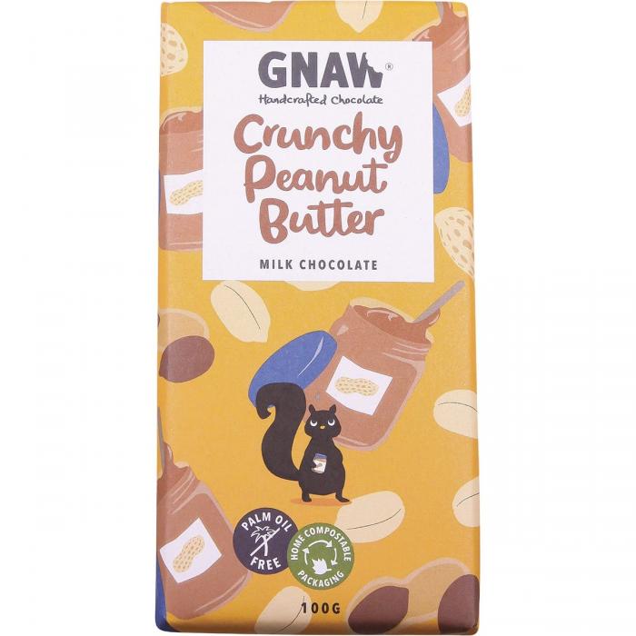 Handcrafted Milk Chocolate Crunchy Peanut Butter 12x100g - Click Image to Close