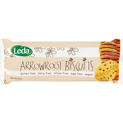 Leda Arrowroot Biscuits 8x205g