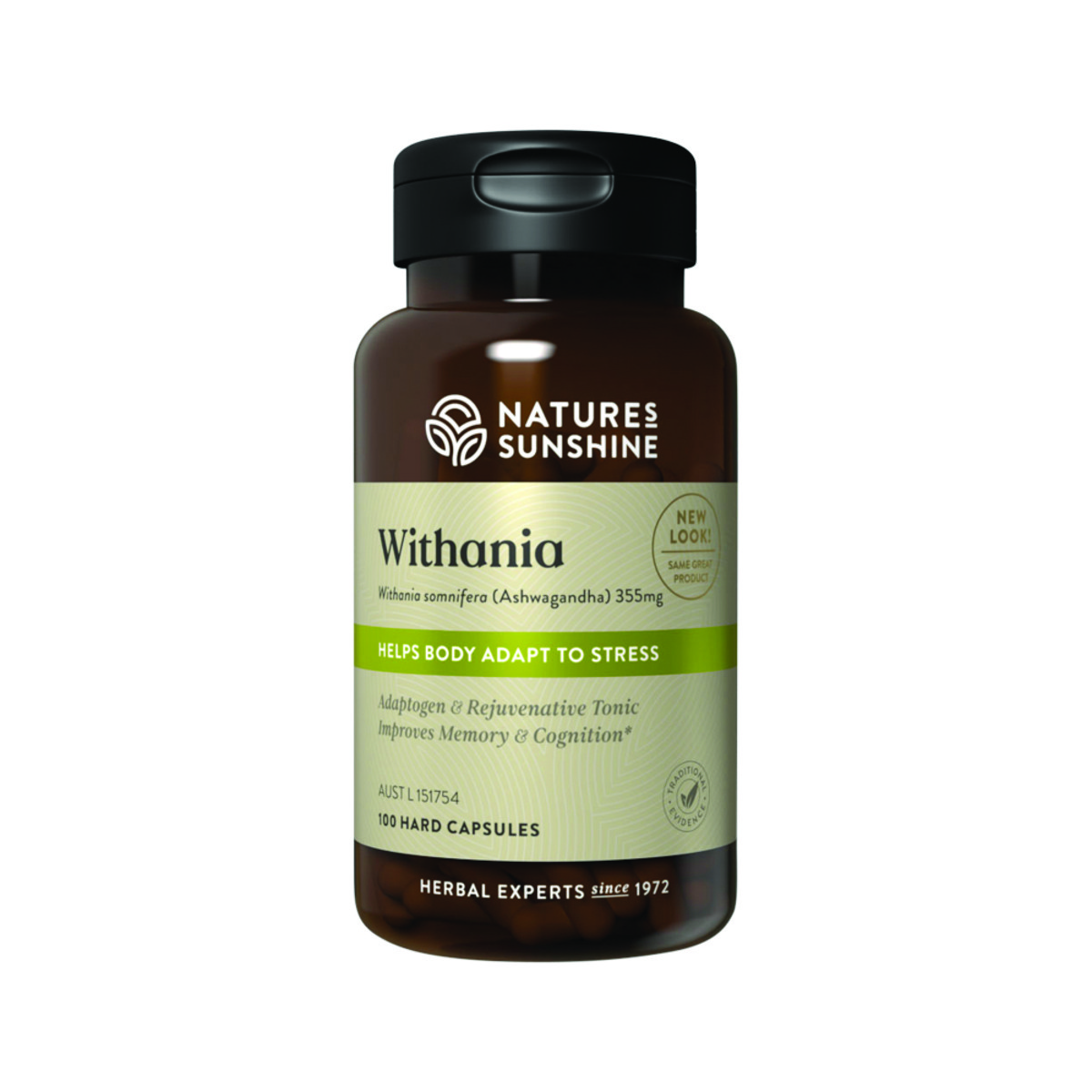 Nature's Sunshine Withania (Ashwagandha) 355mg 100c