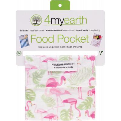 4myearth Food Pocket Flamingoes - 14x14cm 1