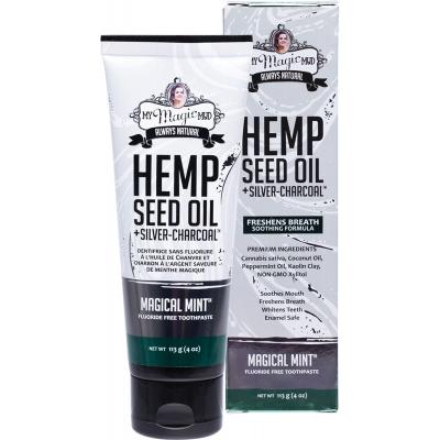 My Magic Mud Silver Charcoal Toothpaste With Hemp Seed Oil - Magical Mint 113g