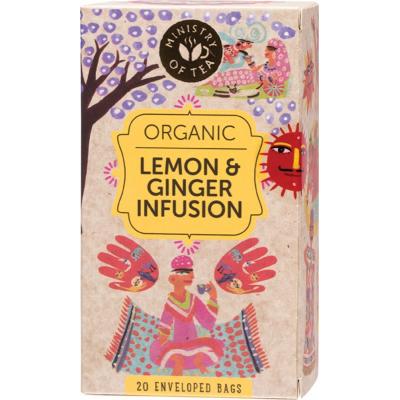 Ministry Of Tea Herbal Tea Bags Lemon & Ginger Infusion 20