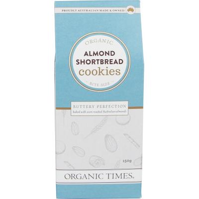 Organic Times Cookies Almond Shortbread 150g